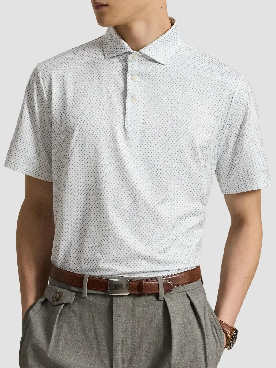 RLX Ralph Lauren Men's Golf-Print Performance Polo Shirt | Thumbnail 4