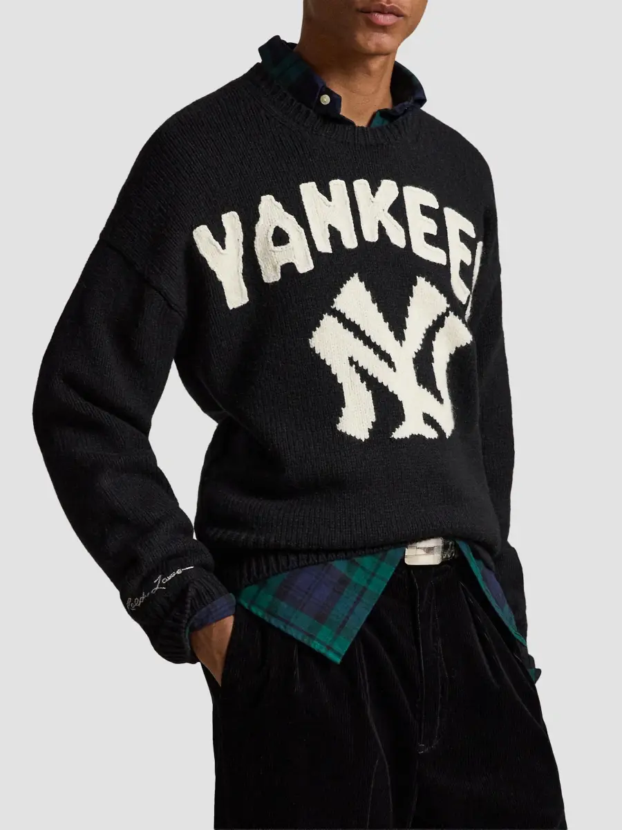 Polo Ralph Lauren Men's x New York Yankees Wool-Blend Sweater | Thumbnail 4 Polo Ralph Lauren Men's x New York Yankees Wool-Blend Sweater | Thumbnail 4