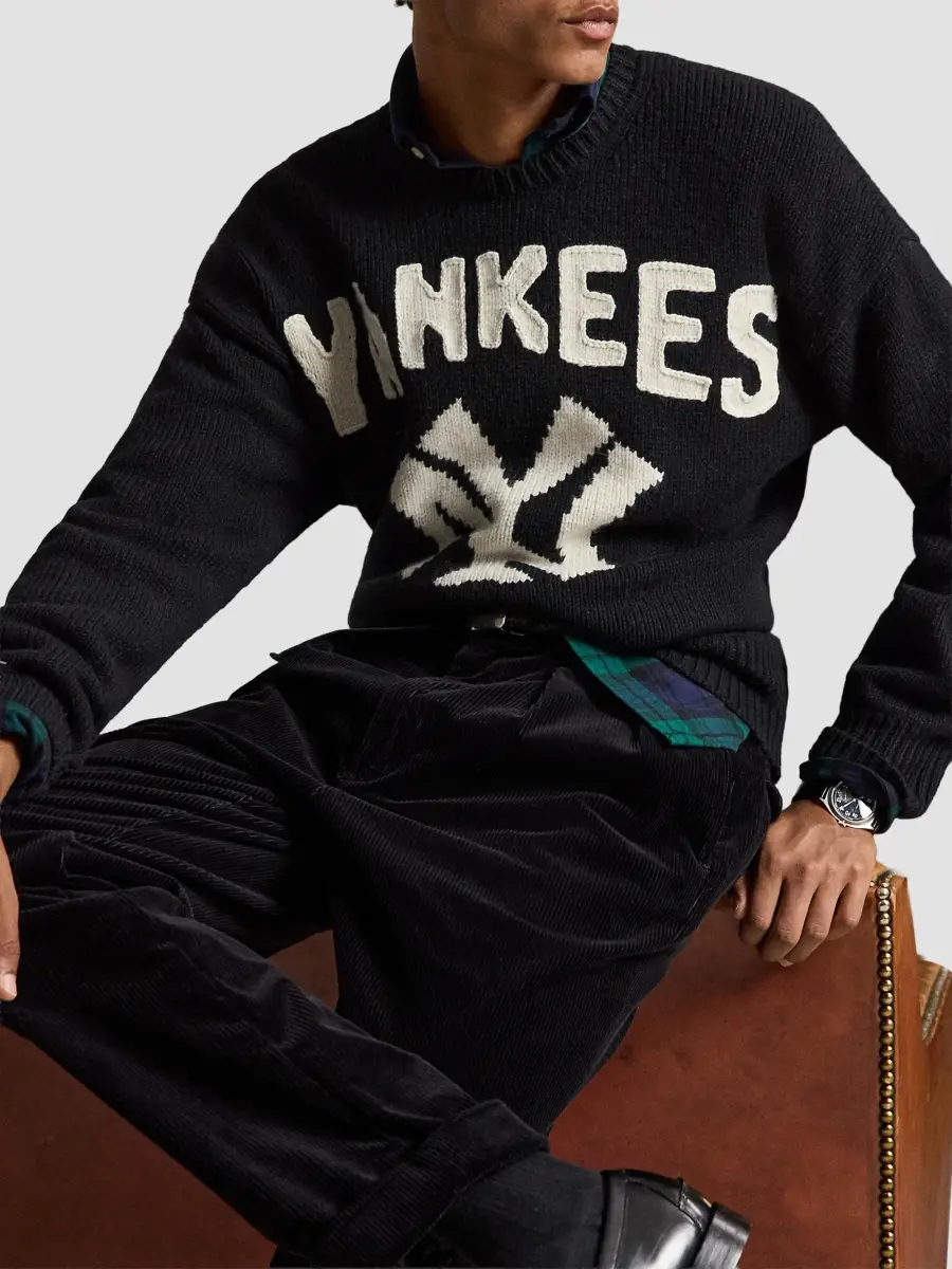 Polo Ralph Lauren Men's x New York Yankees Wool-Blend Sweater | Thumbnail 5 Polo Ralph Lauren Men's x New York Yankees Wool-Blend Sweater | Thumbnail 5
