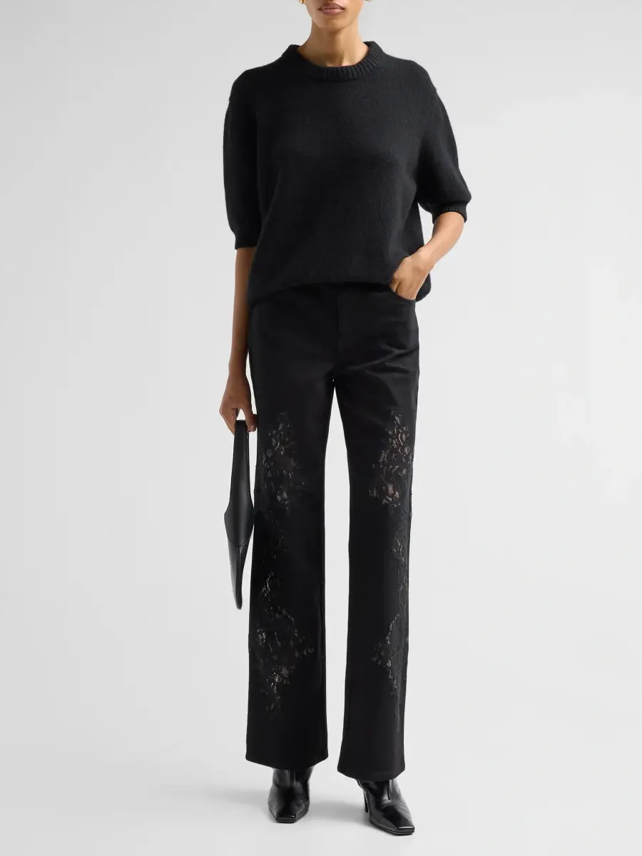 Frame Women's The Rodeo Laced Straight-Leg Jeans | Thumbnail 2