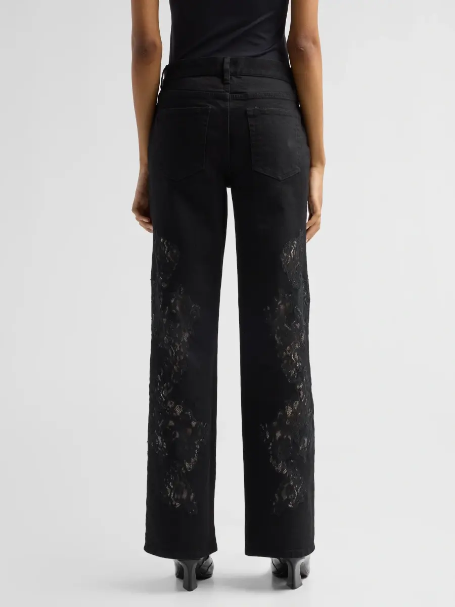 Frame Women's The Rodeo Laced Straight-Leg Jeans | Thumbnail 3