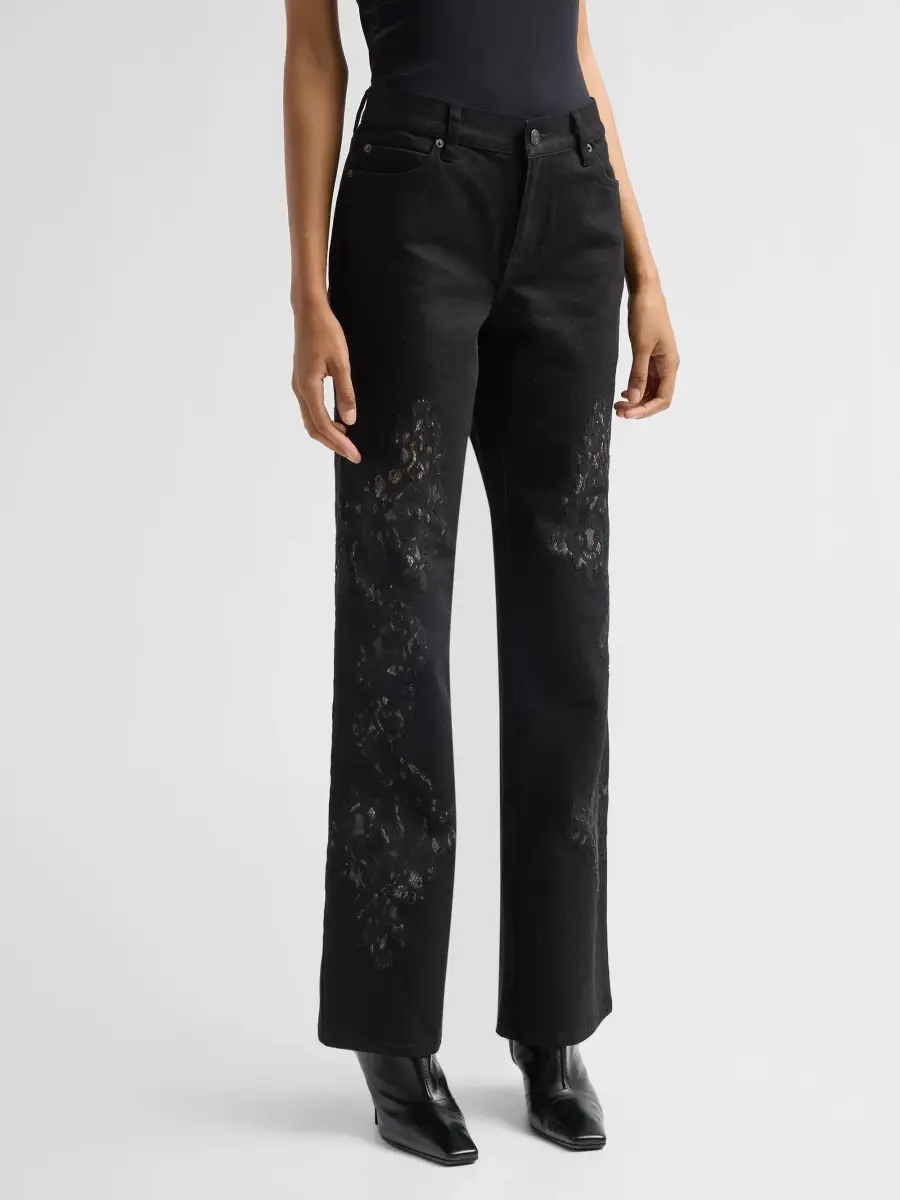 Frame Women's The Rodeo Laced Straight-Leg Jeans | Thumbnail 4