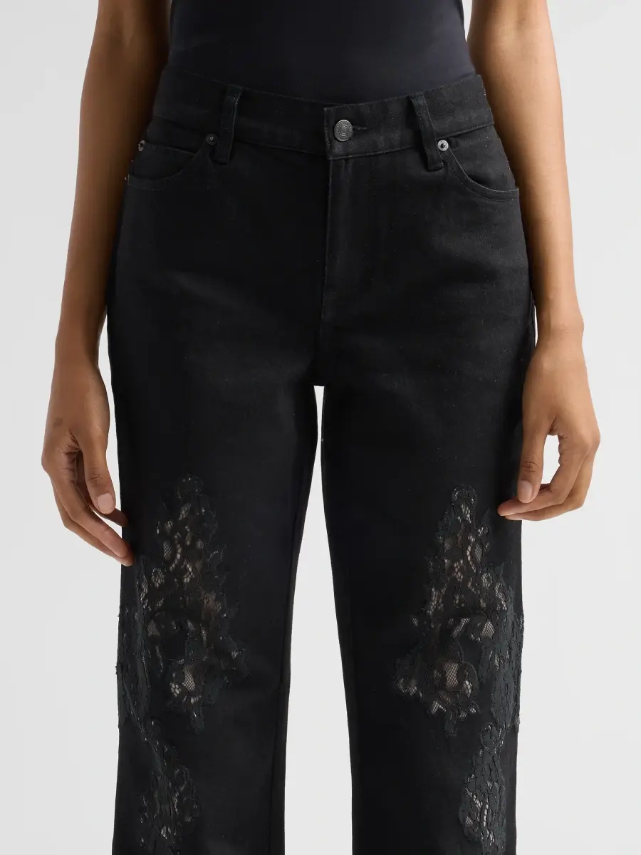 Frame Women's The Rodeo Laced Straight-Leg Jeans | Thumbnail 5