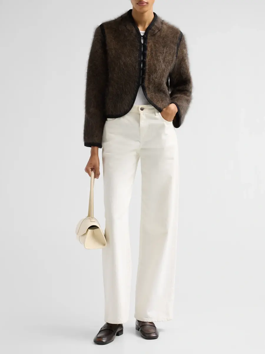 Frame Women's The Brushed Cashmere Cardigan | Thumbnail 2 Frame Women's The Brushed Cashmere Cardigan | Thumbnail 2