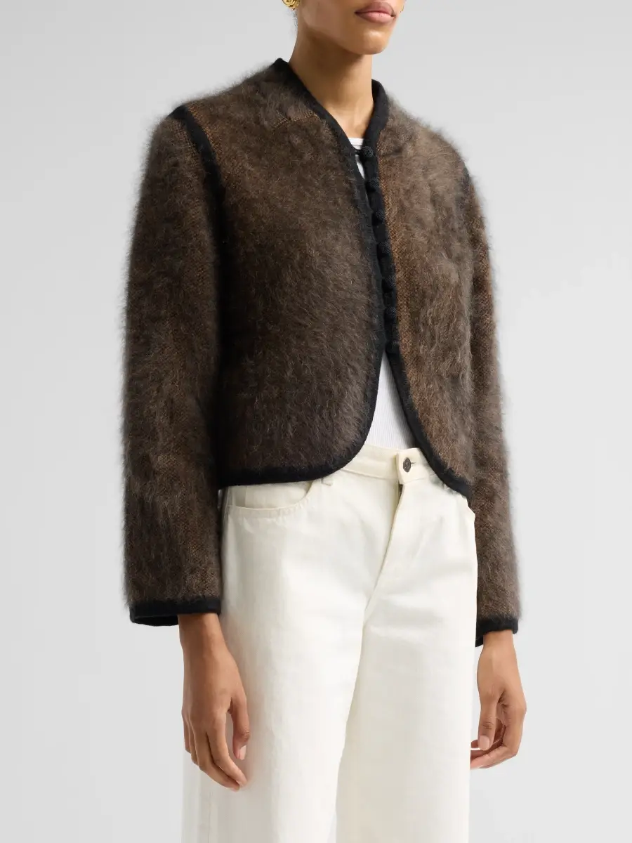 Frame Women's The Brushed Cashmere Cardigan | Thumbnail 4 Frame Women's The Brushed Cashmere Cardigan | Thumbnail 4