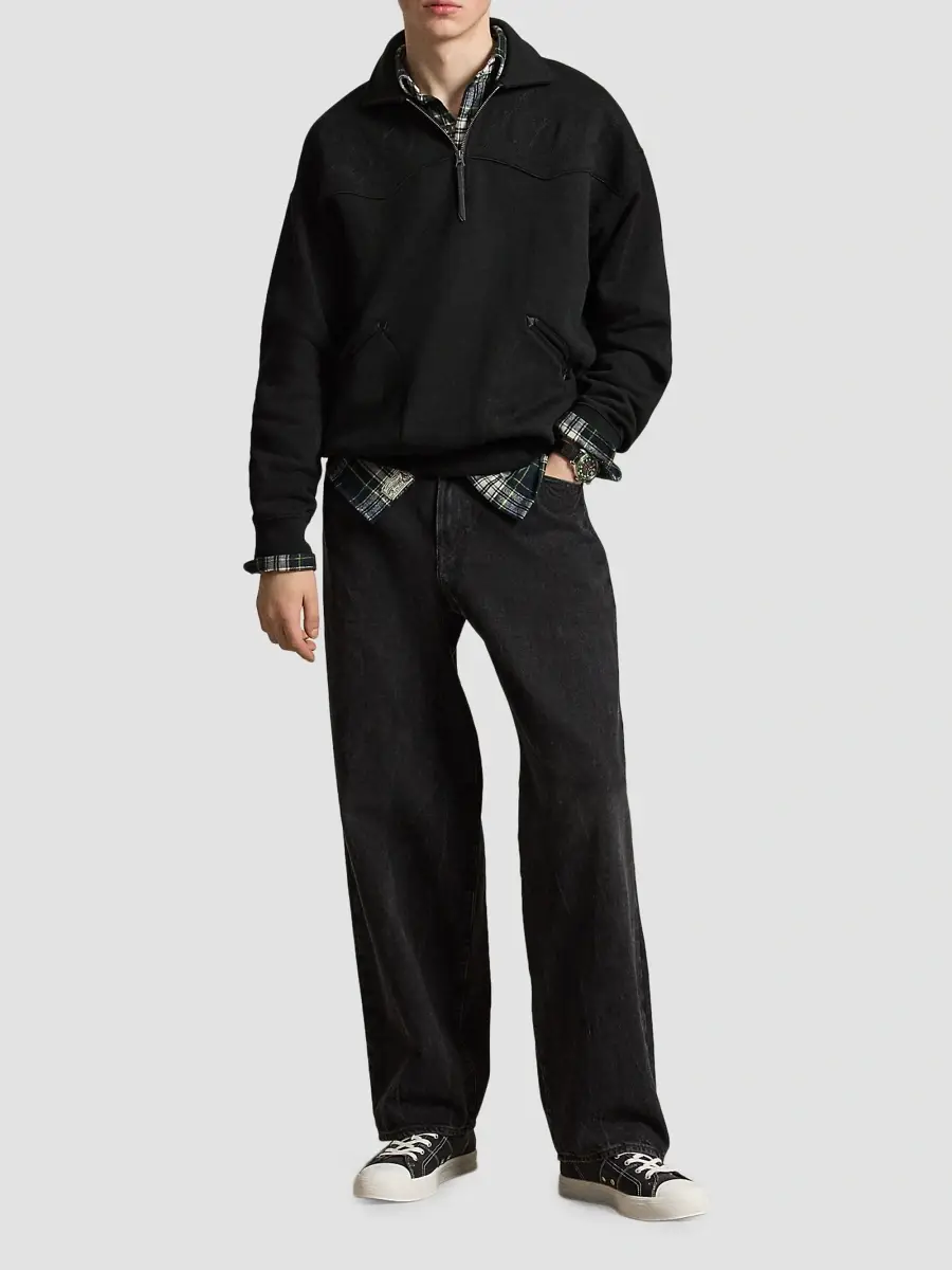 Polo Ralph Lauren Men's Drop Shoulder Cotton-Blend Sweatshirt | Thumbnail 2 Polo Ralph Lauren Men's Drop Shoulder Cotton-Blend Sweatshirt | Thumbnail 2