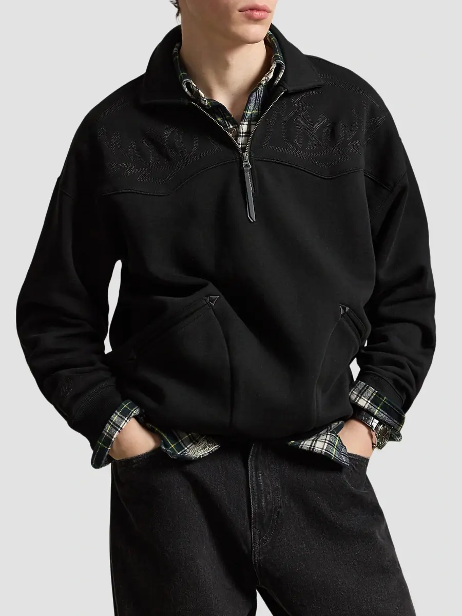 Polo Ralph Lauren Men's Drop Shoulder Cotton-Blend Sweatshirt | Thumbnail 4 Polo Ralph Lauren Men's Drop Shoulder Cotton-Blend Sweatshirt | Thumbnail 4