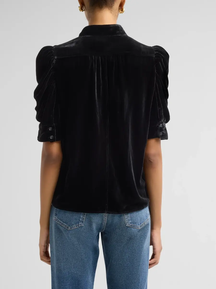 Frame Women's The Gillian Velvet Top | Thumbnail 3