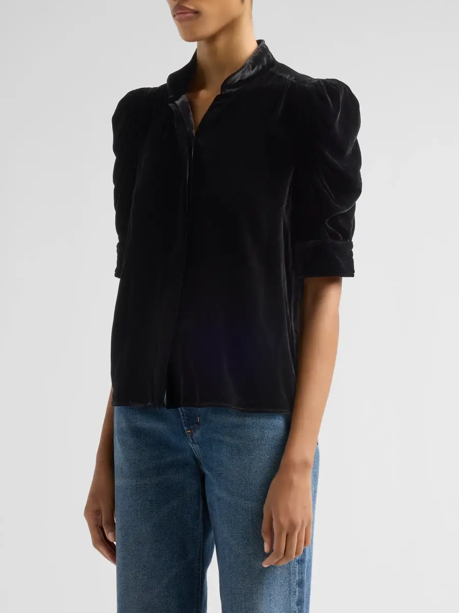 Frame Women's The Gillian Velvet Top | Thumbnail 4