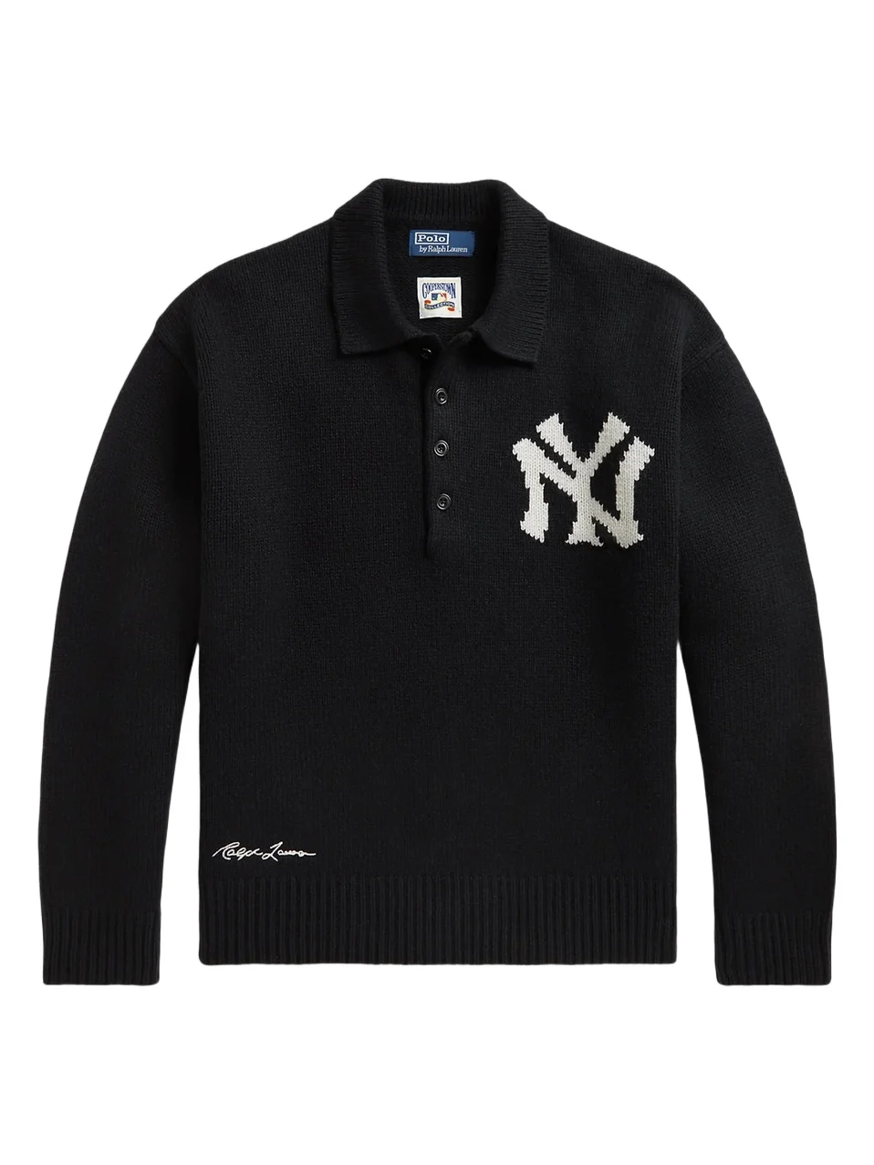 Polo Ralph Lauren Men's New York Yankees Wool-Cashmere Polo Sweater