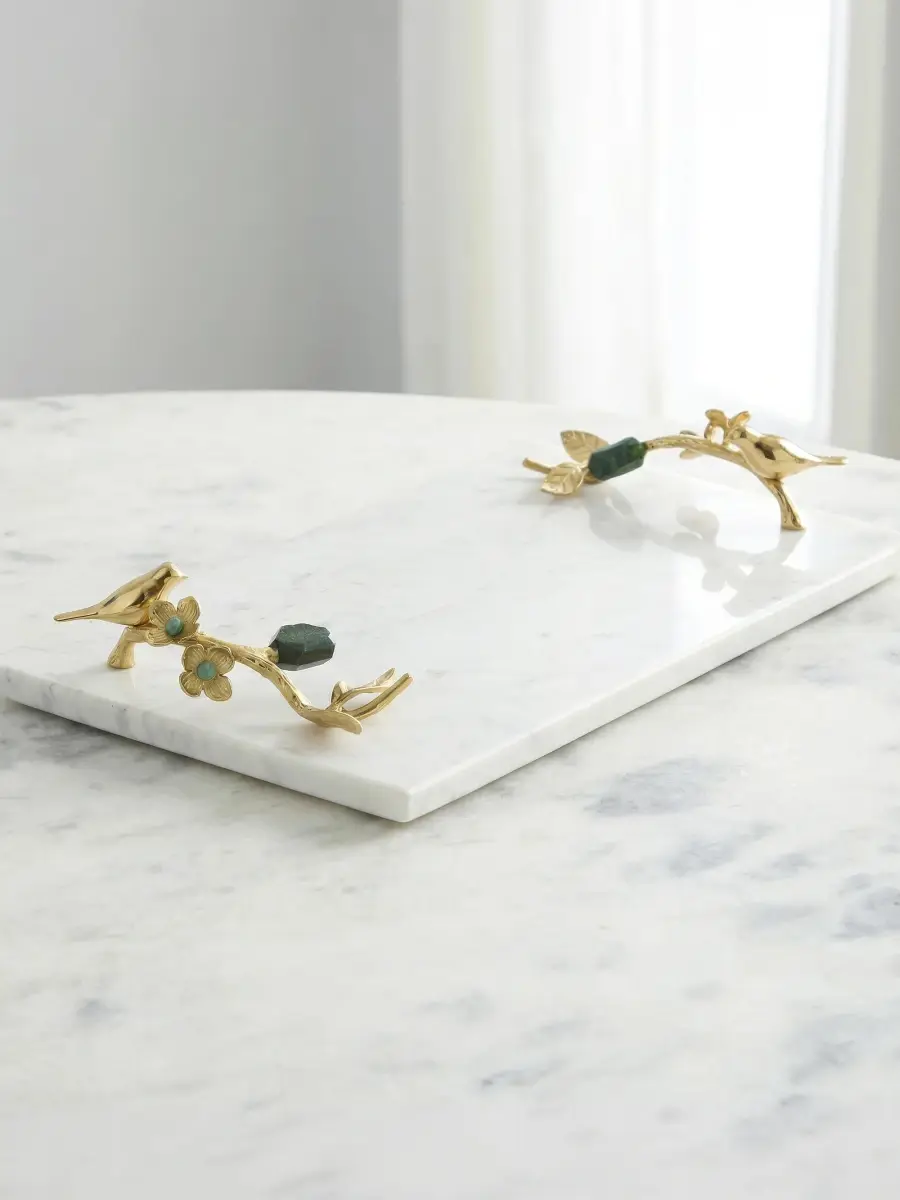John-Richard Collection Branches Marble Tray | Thumbnail 2