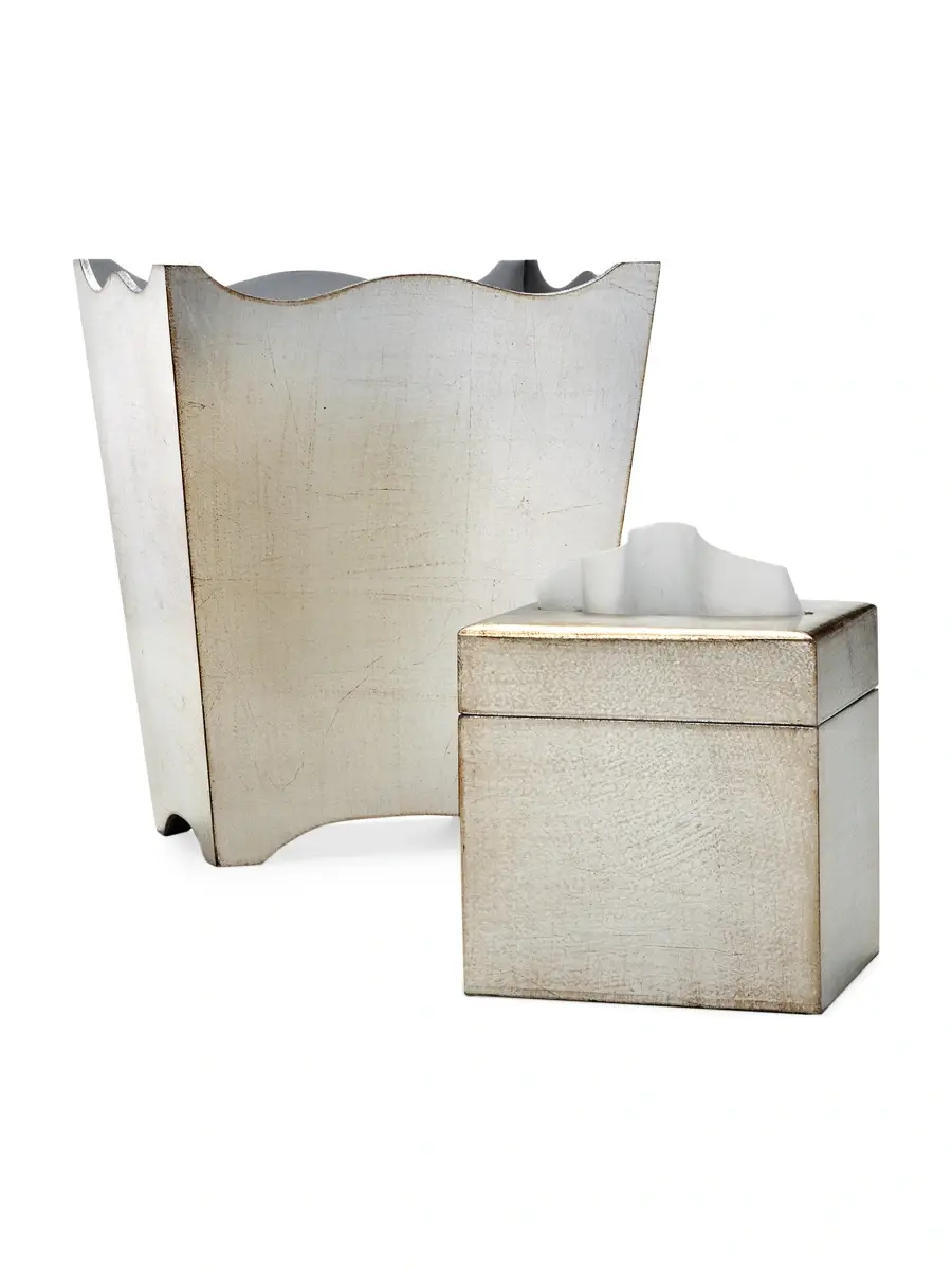 Labrazel Classico Gold Leaf Waste Basket | Thumbnail 2 Labrazel Classico Gold Leaf Waste Basket | Thumbnail 2
