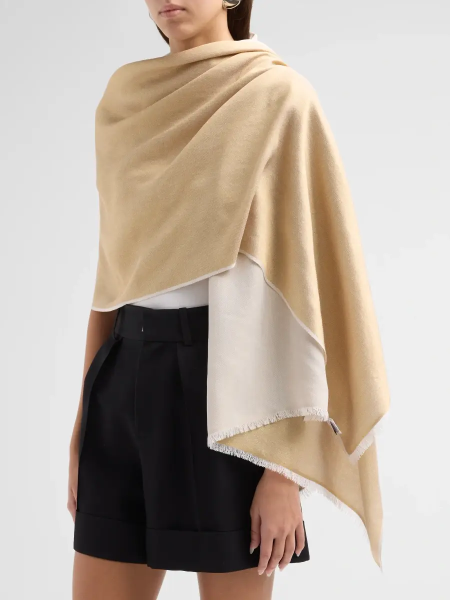 Carolyn Rowan Collection Women's Reversible Metallic Shawl | Thumbnail 3
