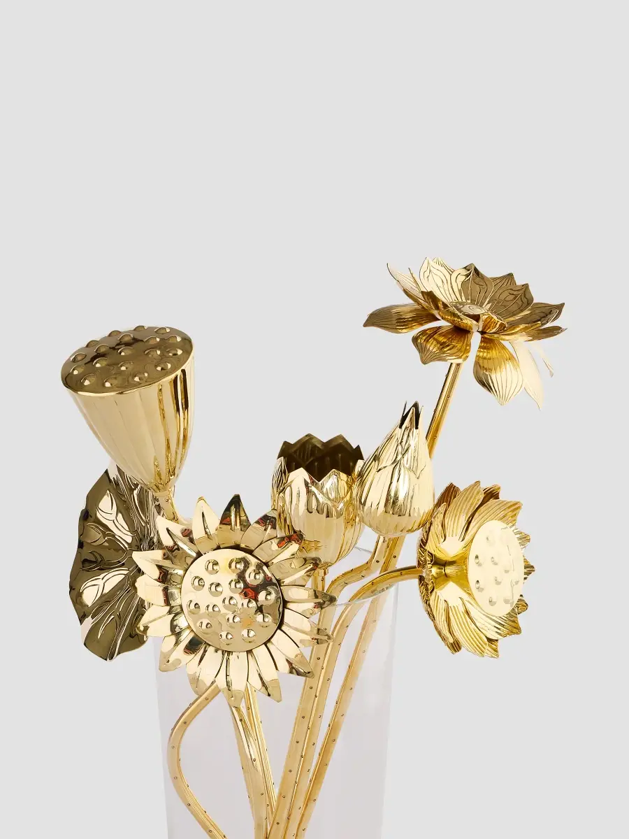 Jonathan Adler Brass Flower Bouquet 7-Piece Set | Thumbnail 2 Jonathan Adler Brass Flower Bouquet 7-Piece Set | Thumbnail 2