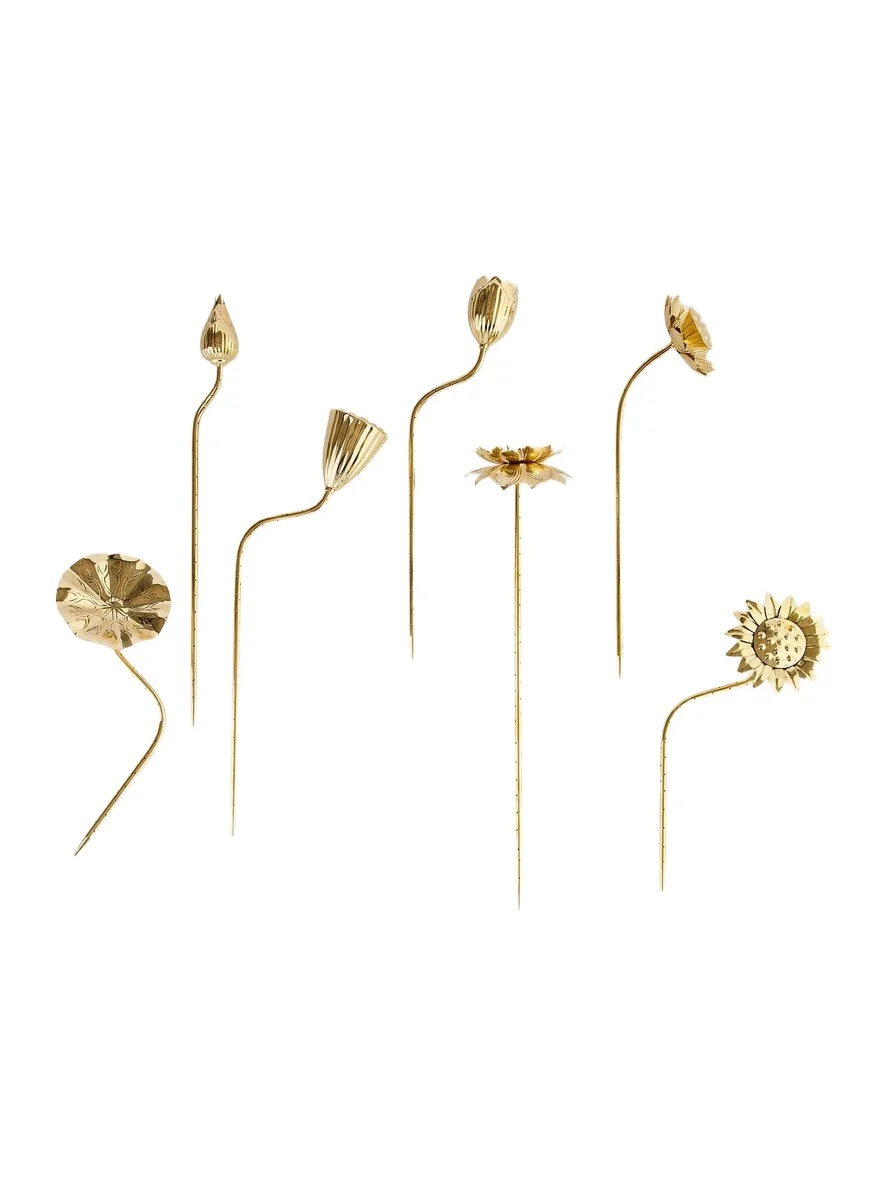 Jonathan Adler Brass Flower Bouquet 7-Piece Set