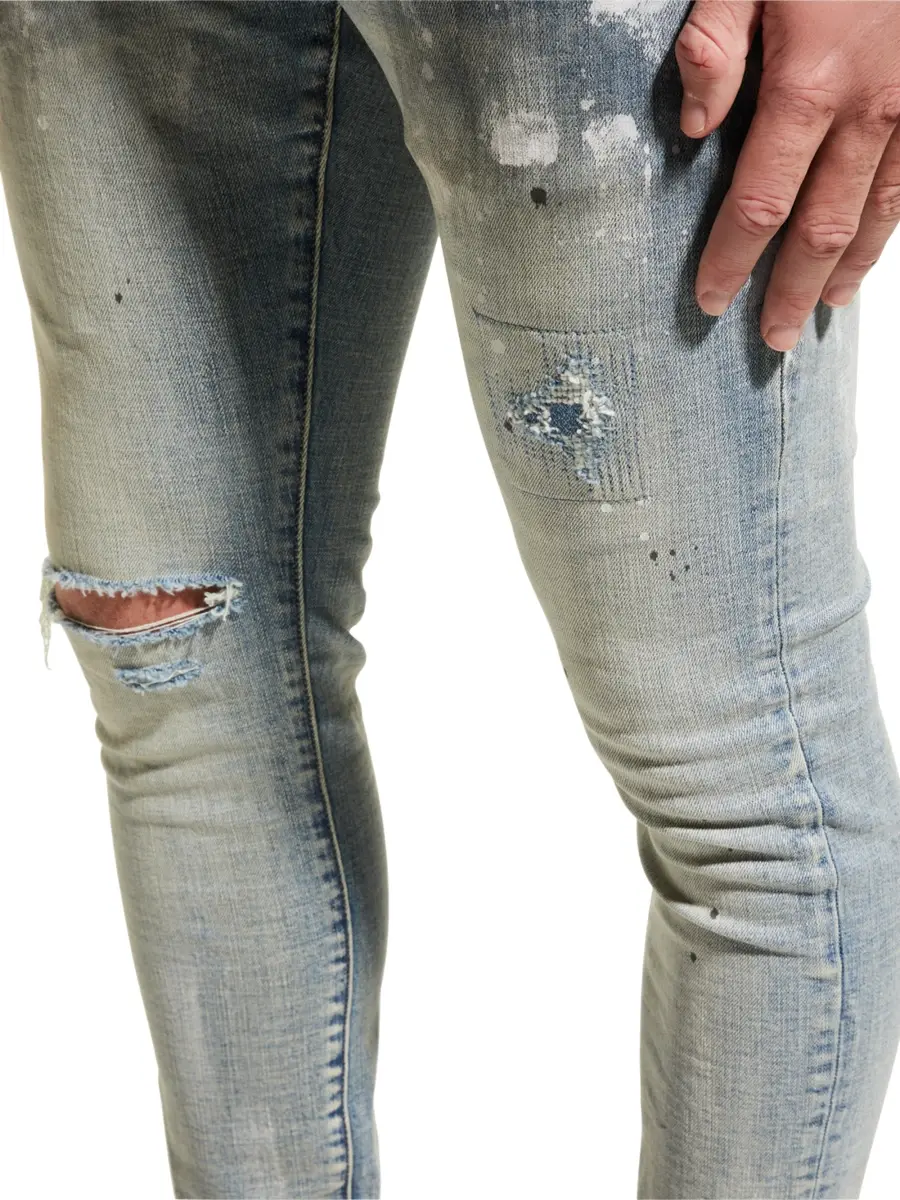 Purple Brand Men's Splatter Stretch Slim-Fit Jeans | Thumbnail 5 Purple Brand Men's Splatter Stretch Slim-Fit Jeans | Thumbnail 5