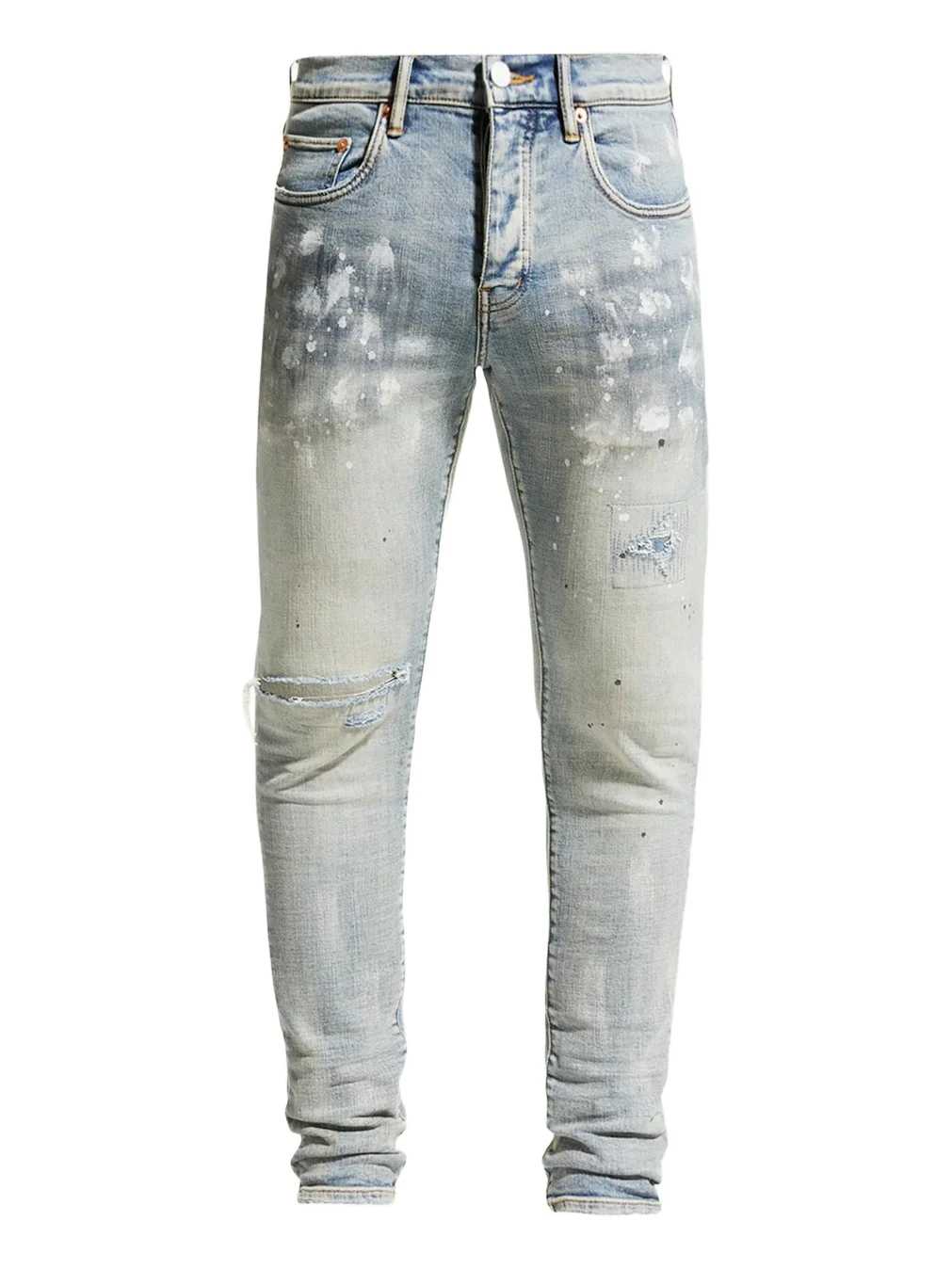 Purple Brand Men's Splatter Stretch Slim-Fit Jeans