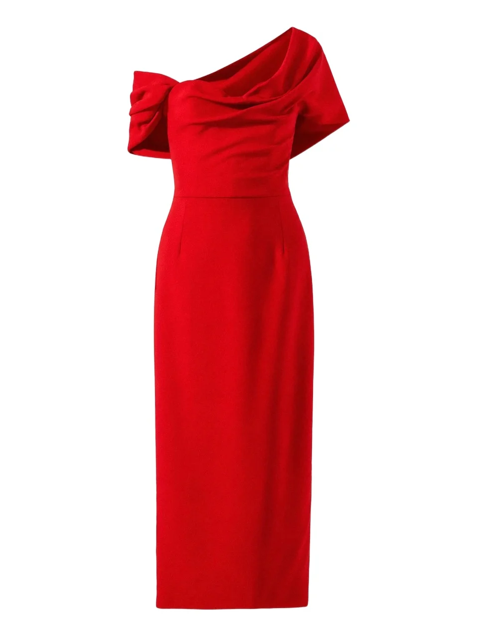 Carolina Herrera Women's Sofia Draped Asymmetric Midi Dress