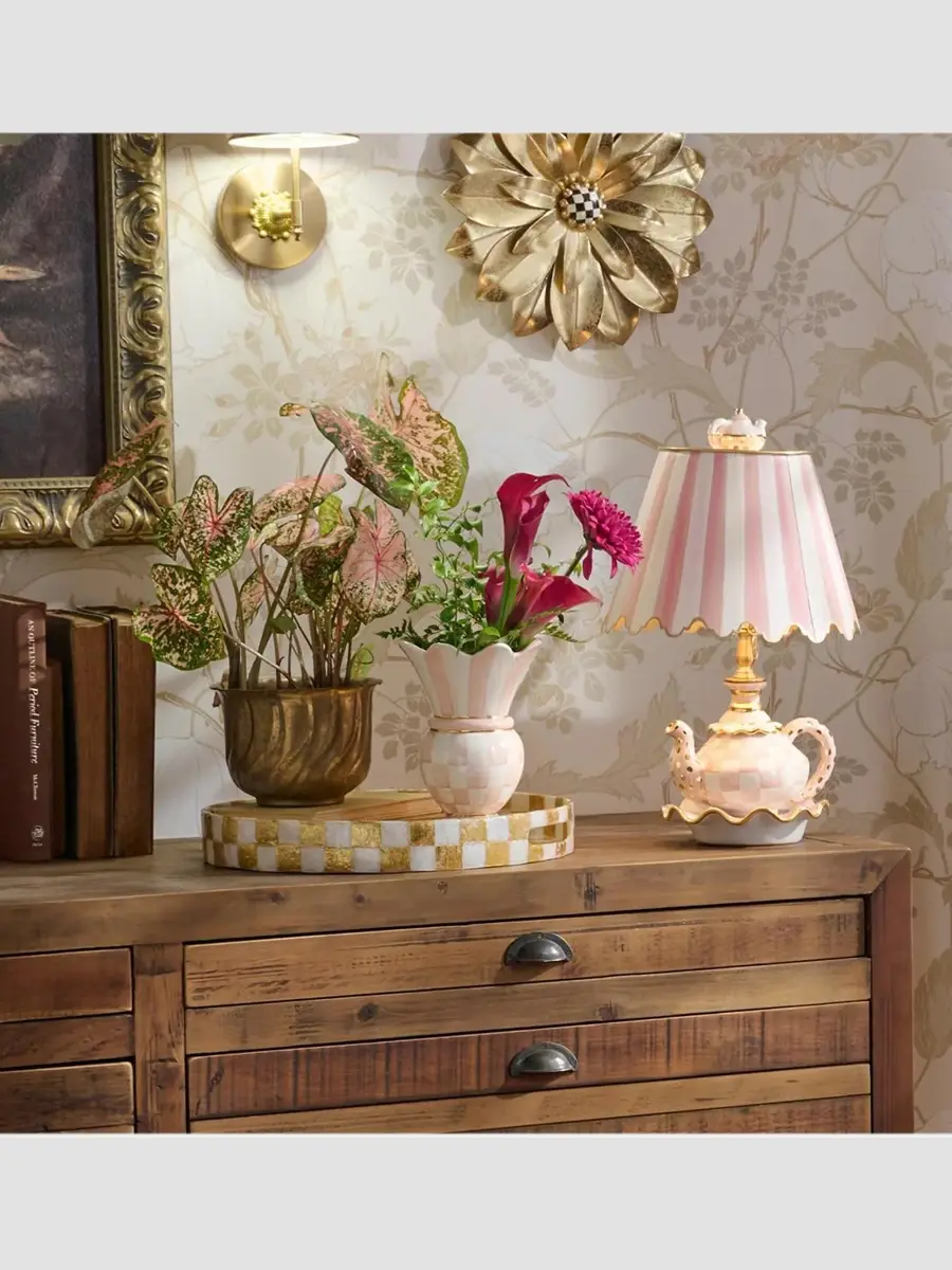 MacKenzie-Childs Rosy Check Ceramic Great Vase | Thumbnail 2 MacKenzie-Childs Rosy Check Ceramic Great Vase | Thumbnail 2