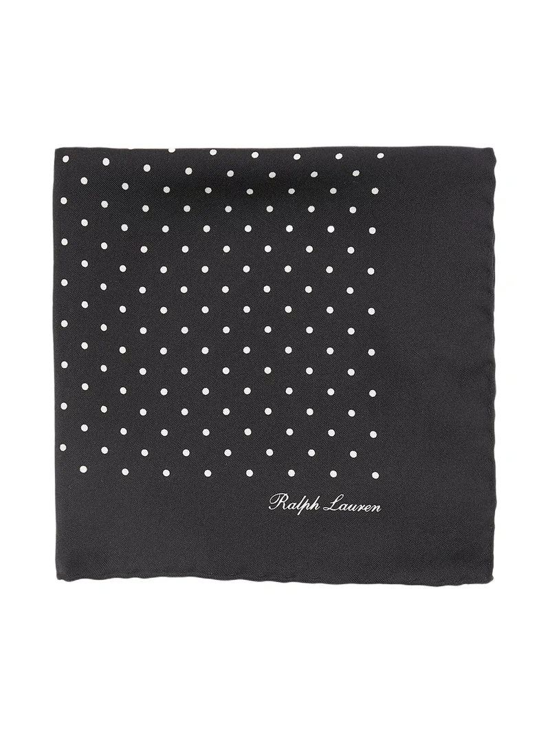 Ralph Lauren Purple Label Men's Polka Dot Silk Pocket Square