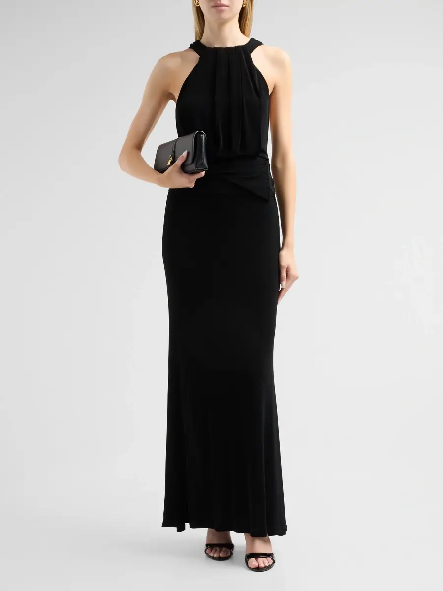 BLACK HALO Women's Lucine Shirred Draped Gown | Thumbnail 2 BLACK HALO Women's Lucine Shirred Draped Gown | Thumbnail 2