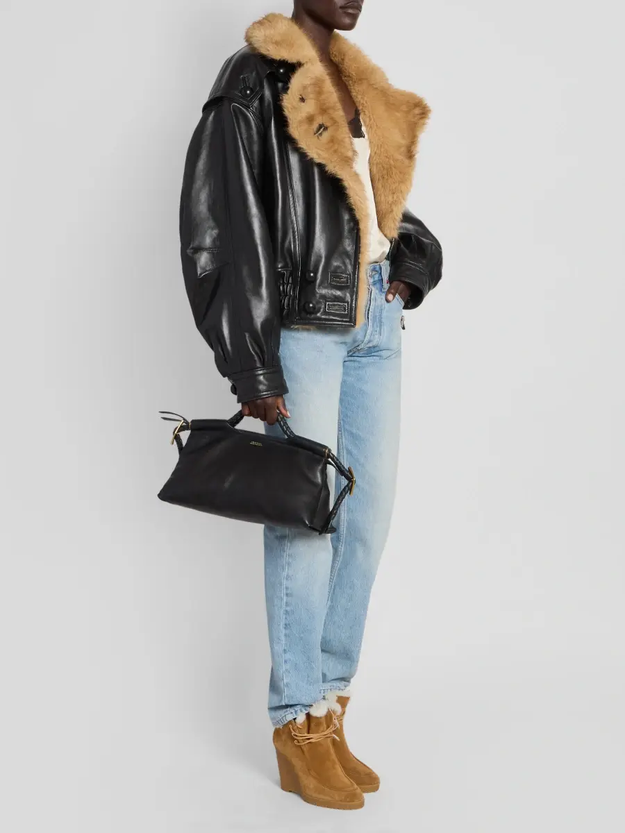 Isabel Marant Women's Pipa Leather Top Handle Bag | Thumbnail 2 Isabel Marant Women's Pipa Leather Top Handle Bag | Thumbnail 2