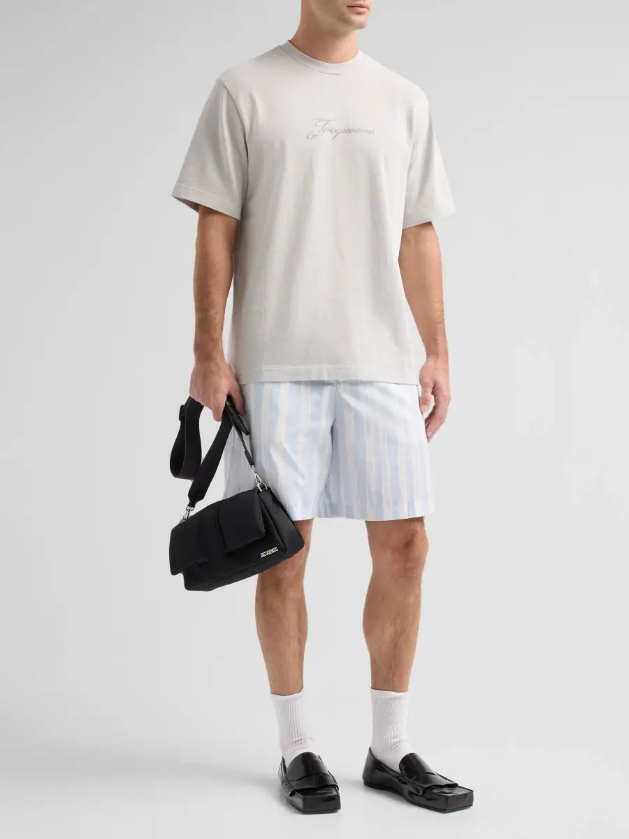 Jacquemus Men's Wave-Striped Cotton Shorts | Thumbnail 2 Jacquemus Men's Wave-Striped Cotton Shorts | Thumbnail 2