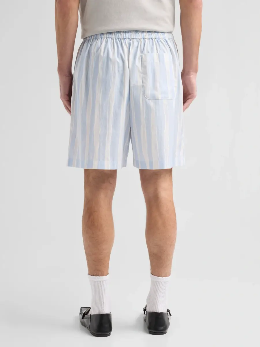 Jacquemus Men's Wave-Striped Cotton Shorts | Thumbnail 3 Jacquemus Men's Wave-Striped Cotton Shorts | Thumbnail 3