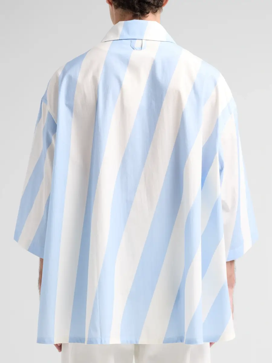 Jacquemus Men's La Triangle Striped Cotton Shirt | Thumbnail 3 Jacquemus Men's La Triangle Striped Cotton Shirt | Thumbnail 3