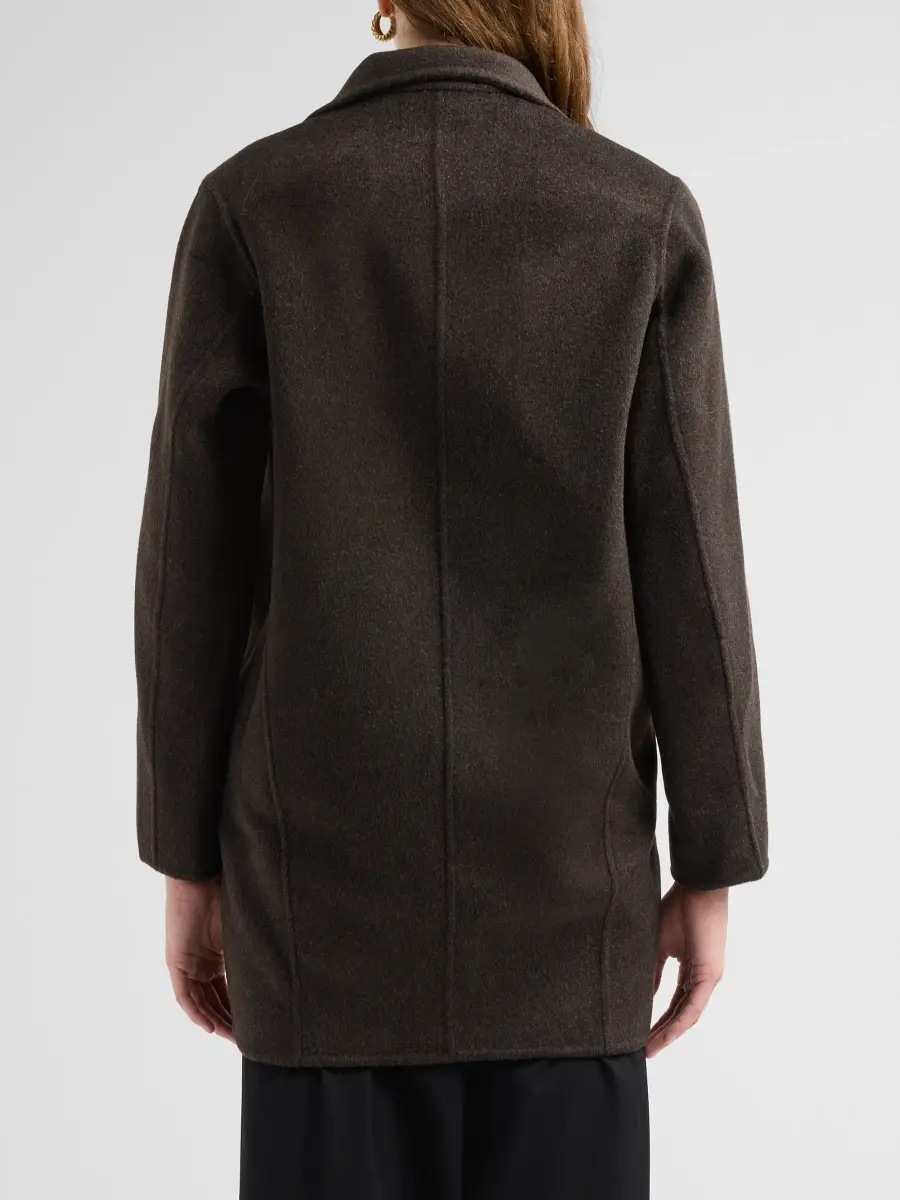 Loulou de Saison Women's Olmo Wool-Cashmere Drape Short Coat | Thumbnail 3 Loulou de Saison Women's Olmo Wool-Cashmere Drape Short Coat | Thumbnail 3