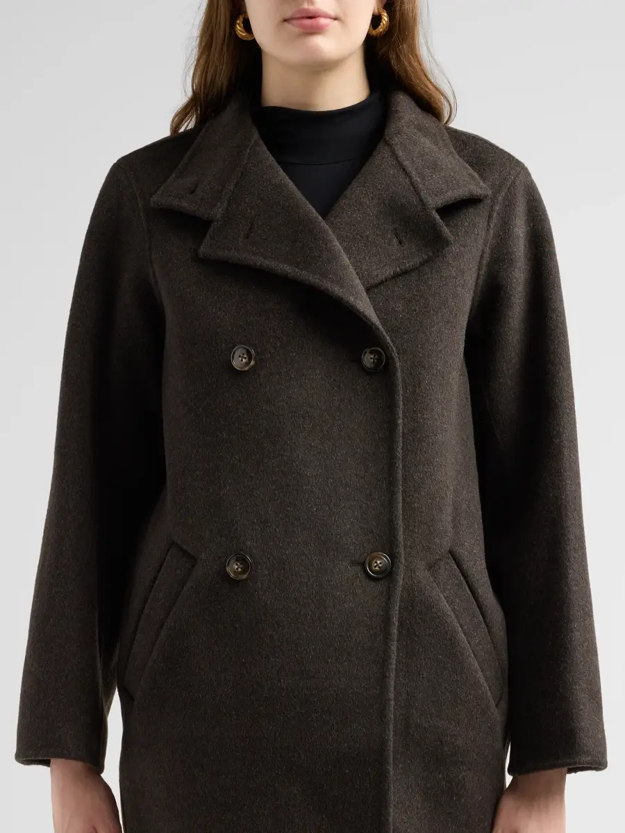 Loulou de Saison Women's Olmo Wool-Cashmere Drape Short Coat | Thumbnail 5 Loulou de Saison Women's Olmo Wool-Cashmere Drape Short Coat | Thumbnail 5