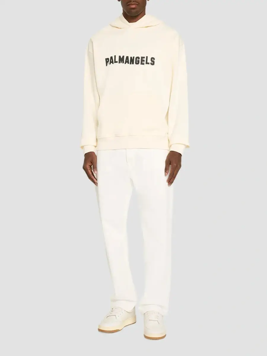 Palm Angels Men's Palm Hills Stretch-Cotton Hoodie | Thumbnail 2 Palm Angels Men's Palm Hills Stretch-Cotton Hoodie | Thumbnail 2