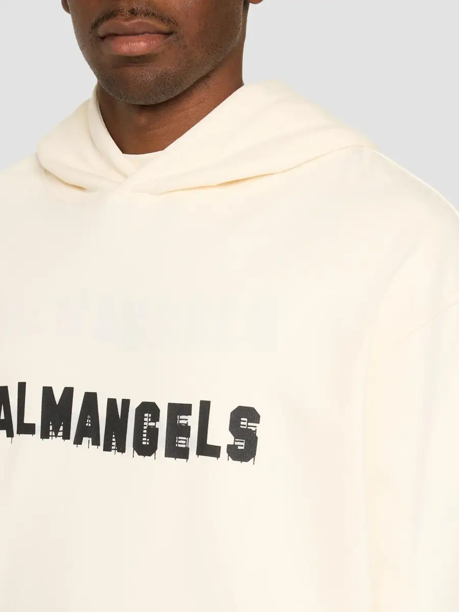 Palm Angels Men's Palm Hills Stretch-Cotton Hoodie | Thumbnail 5 Palm Angels Men's Palm Hills Stretch-Cotton Hoodie | Thumbnail 5