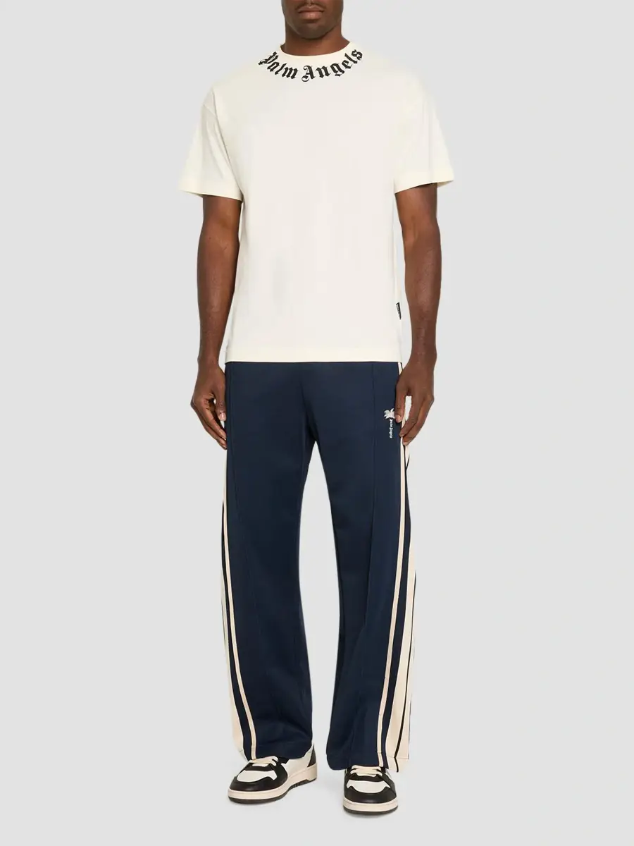 Palm Angels Men's Palm Tree Striped Track Pants | Thumbnail 2 Palm Angels Men's Palm Tree Striped Track Pants | Thumbnail 2