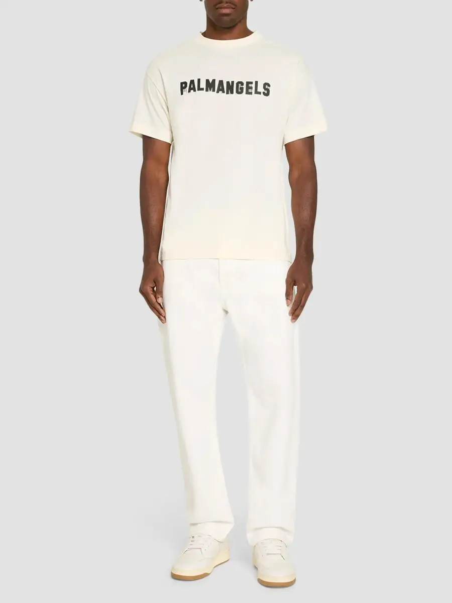 Palm Angels Men's Palm Hills Cotton Crewneck T-Shirt | Thumbnail 2 Palm Angels Men's Palm Hills Cotton Crewneck T-Shirt | Thumbnail 2