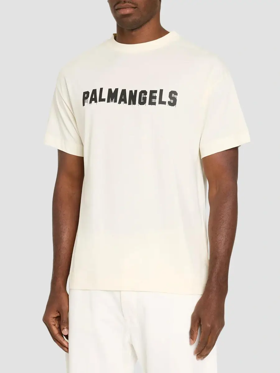 Palm Angels Men's Palm Hills Cotton Crewneck T-Shirt | Thumbnail 4 Palm Angels Men's Palm Hills Cotton Crewneck T-Shirt | Thumbnail 4