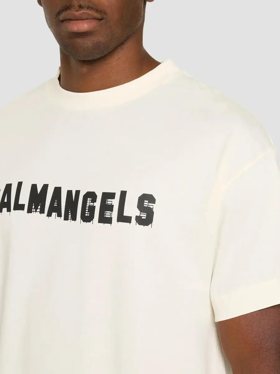 Palm Angels Men's Palm Hills Cotton Crewneck T-Shirt | Thumbnail 5 Palm Angels Men's Palm Hills Cotton Crewneck T-Shirt | Thumbnail 5