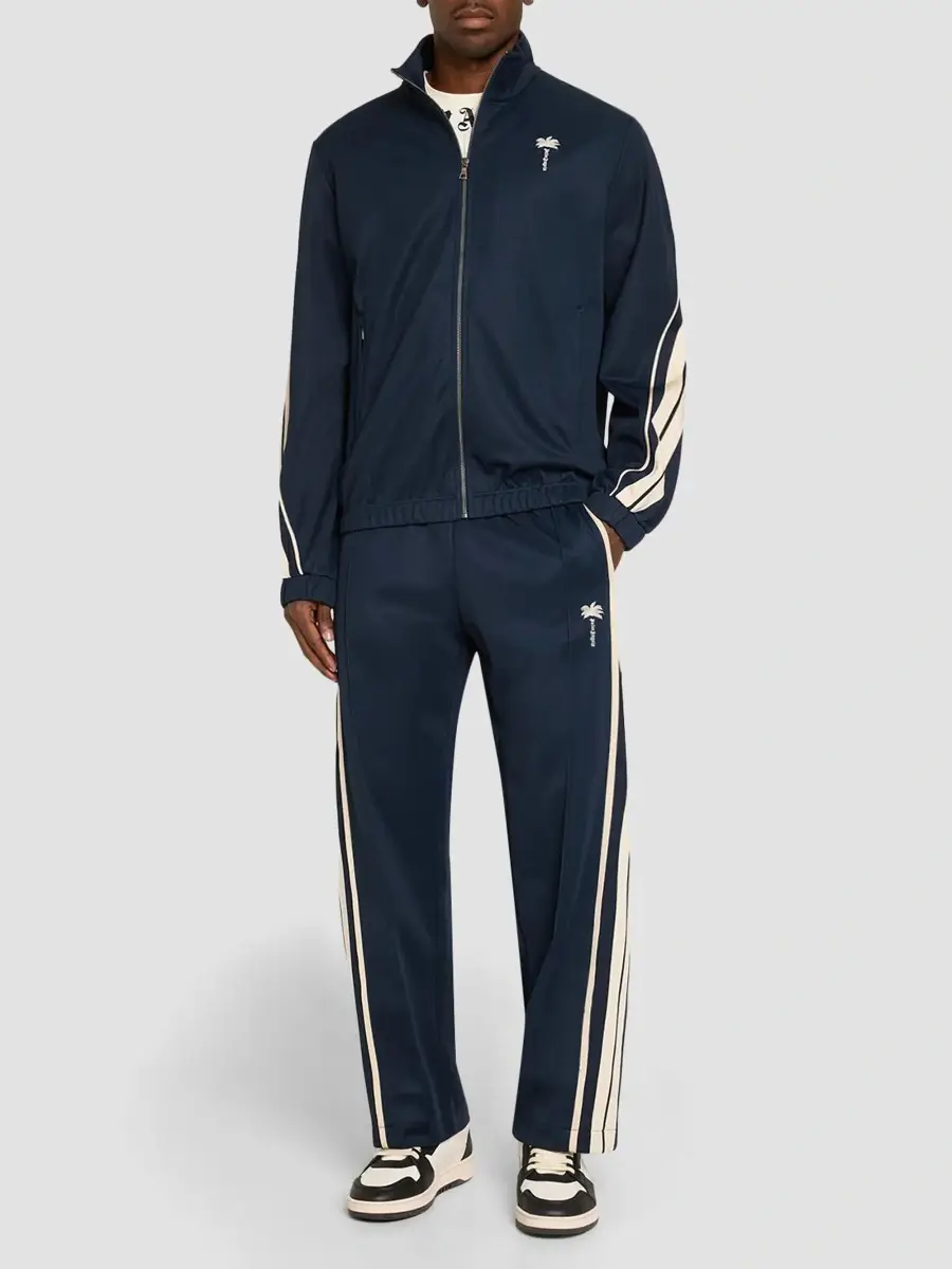 Palm Angels Men's Palm Tree Striped Track Jacket | Thumbnail 2