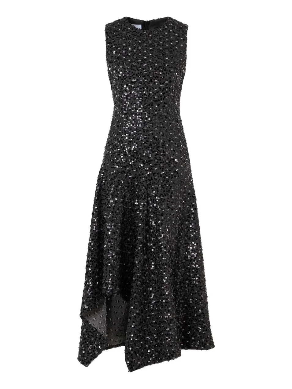 Akris punto Women's Wool Handkerchief-Hem Knit Midi Dress