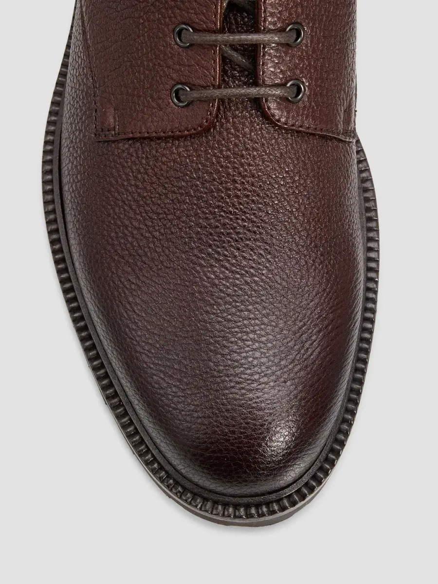 Brunello Cucinelli Men's Shearling-Lined Leather Ankle Boots | Thumbnail 6