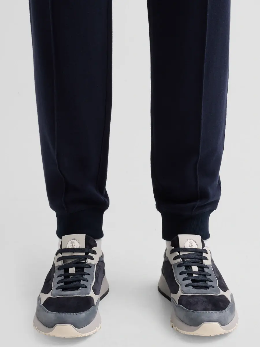 Brunello Cucinelli Men's Suede Runner Low-Top Sneakers | Thumbnail 2 Brunello Cucinelli Men's Suede Runner Low-Top Sneakers | Thumbnail 2