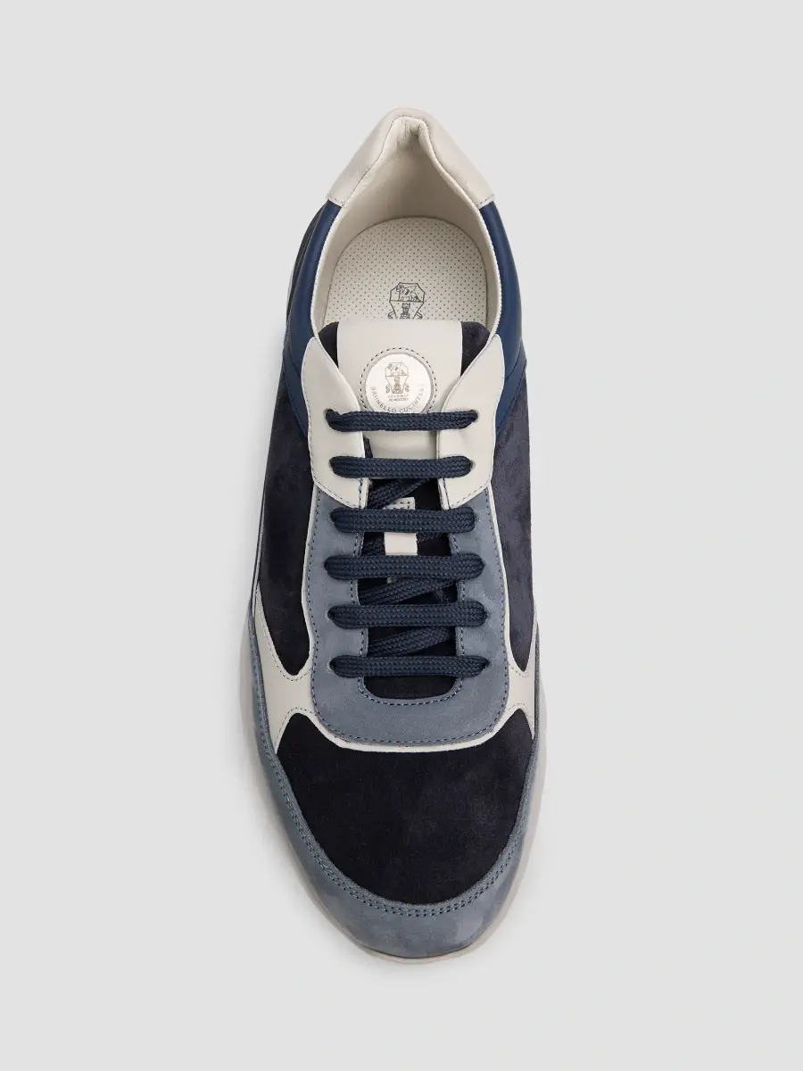 Brunello Cucinelli Men's Suede Runner Low-Top Sneakers | Thumbnail 6 Brunello Cucinelli Men's Suede Runner Low-Top Sneakers | Thumbnail 6