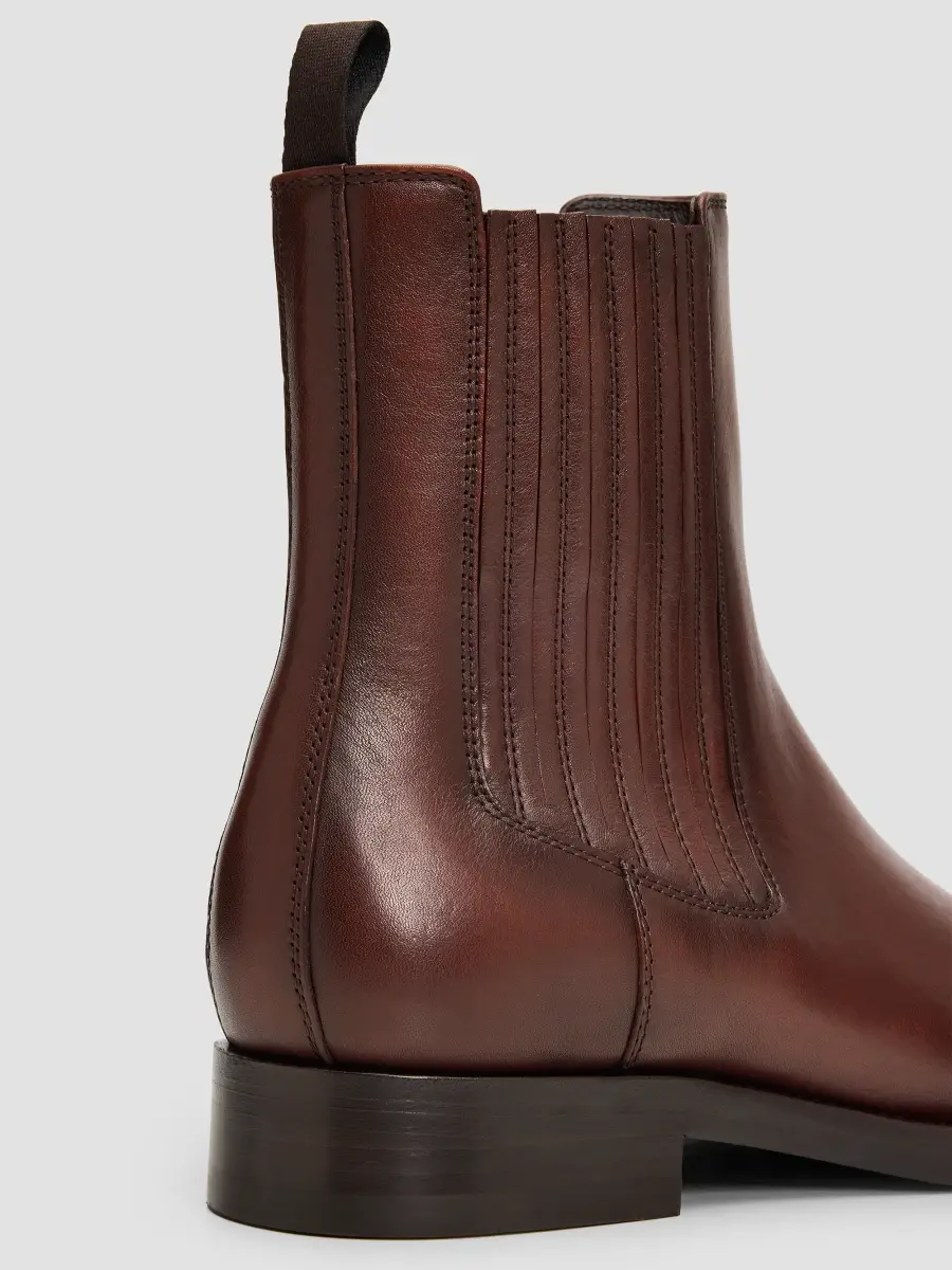 Brunello Cucinelli Men's Leather Chelsea Ankle Boots | Thumbnail 3 Brunello Cucinelli Men's Leather Chelsea Ankle Boots | Thumbnail 3