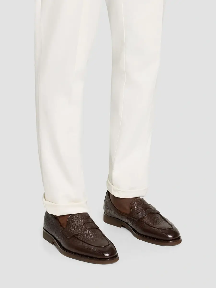 Brunello Cucinelli Men's Leather Loafers | Thumbnail 2