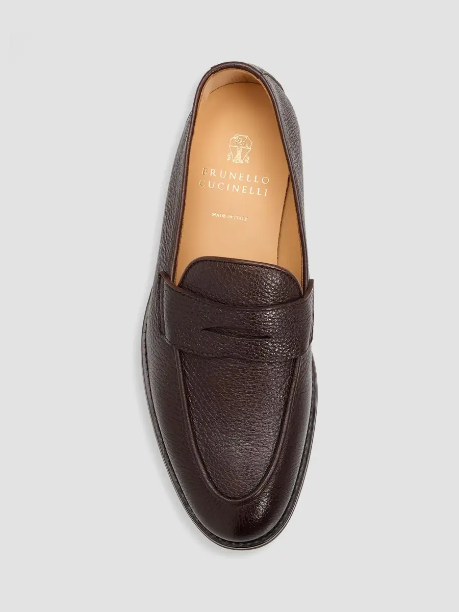 Brunello Cucinelli Men's Leather Loafers | Thumbnail 5