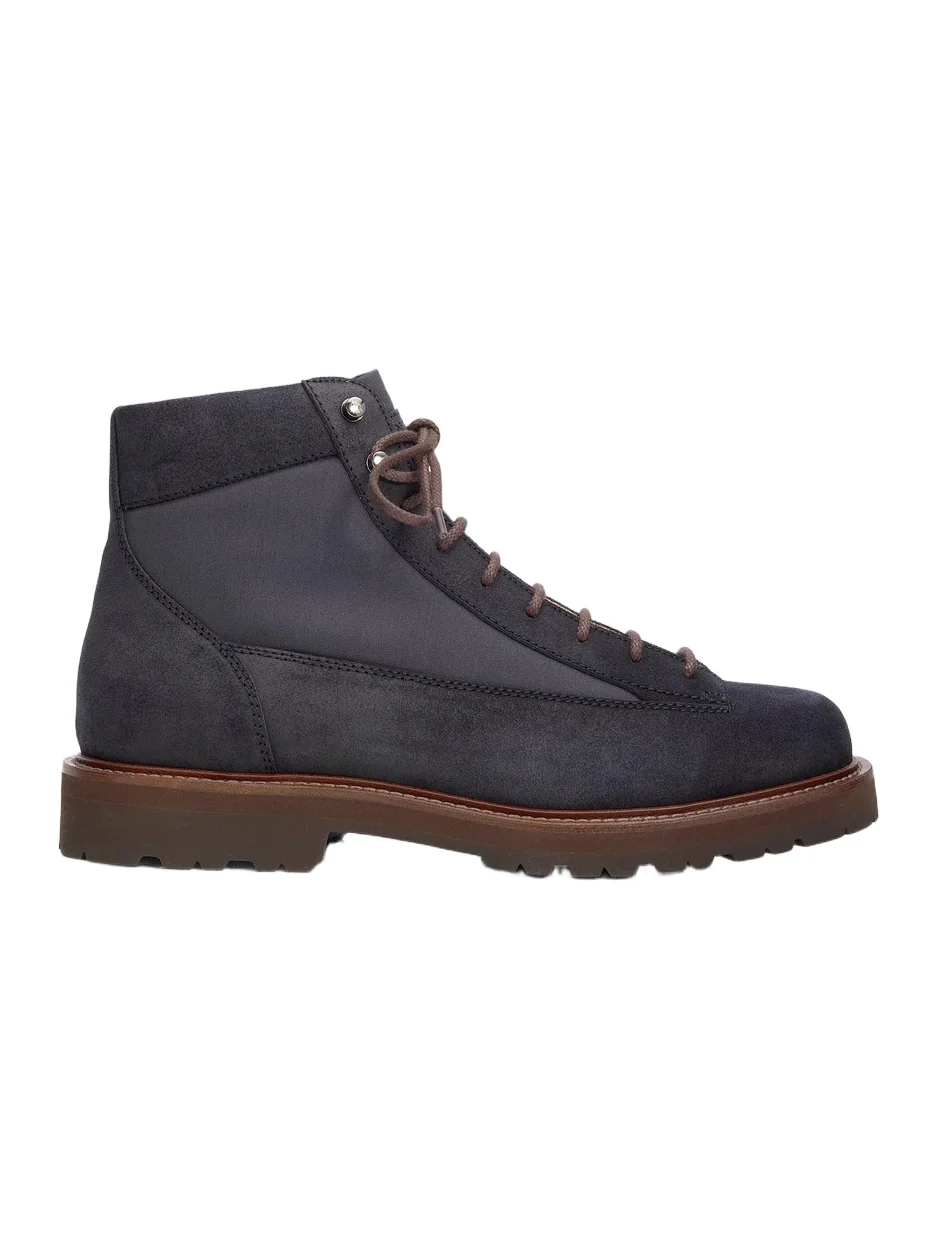 Brunello Cucinelli Men's Suede Urban Ankle Boots