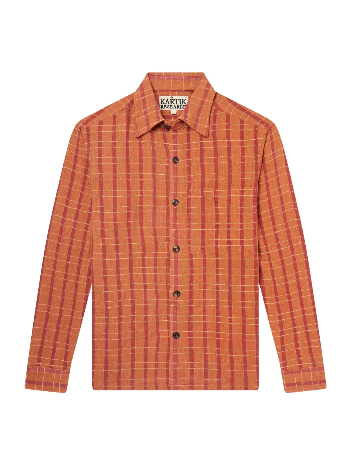 Kartik Research Pataudi Checked Handwoven Cotton Shirt - Men
