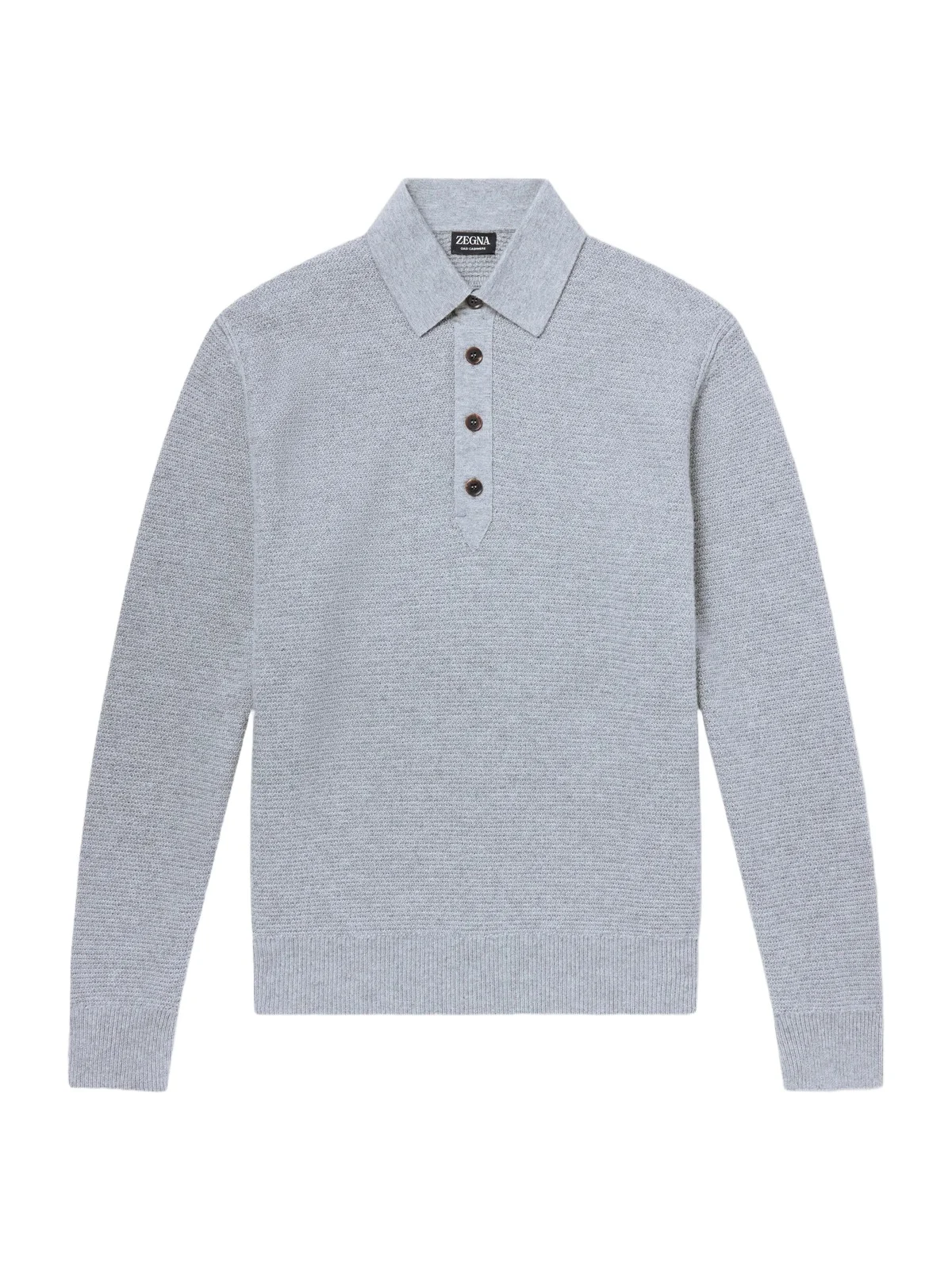 Zegna Oasi Cashmere-Piqué Polo Shirt - Men