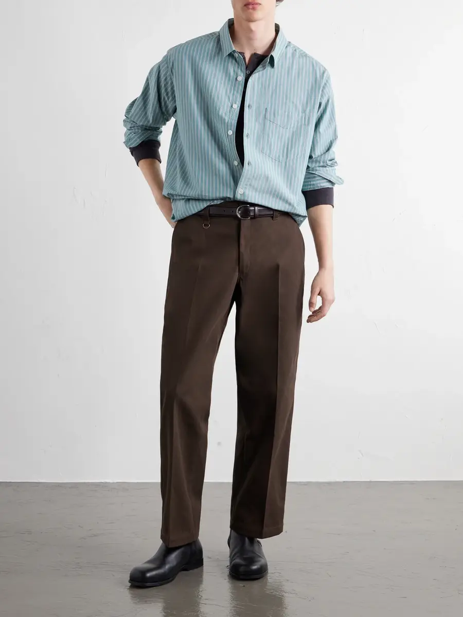 Neighborhood Striped Cotton and Lyocell-Blend Poplin Shirt - Men | Thumbnail 2