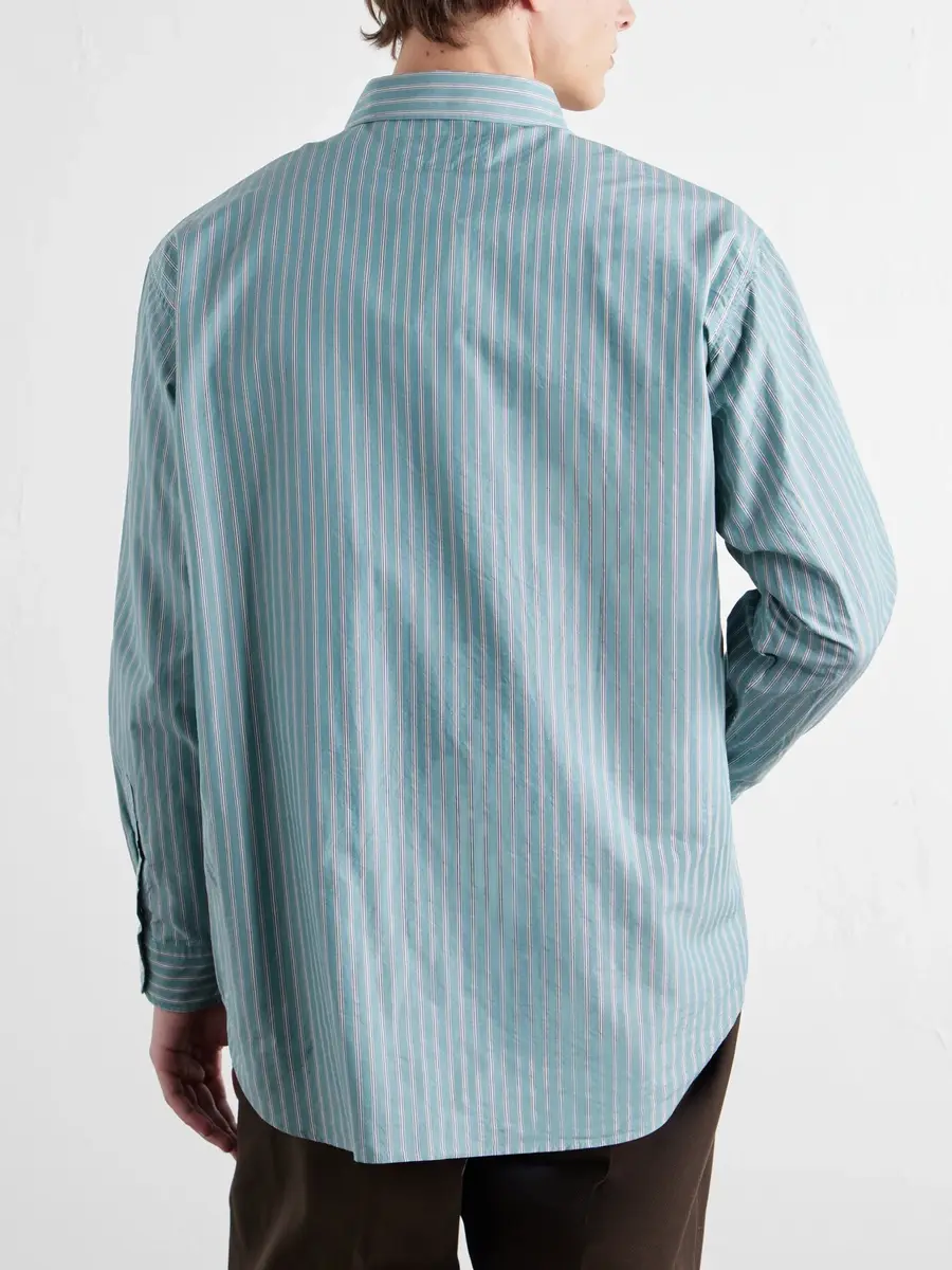 Neighborhood Striped Cotton and Lyocell-Blend Poplin Shirt - Men | Thumbnail 4